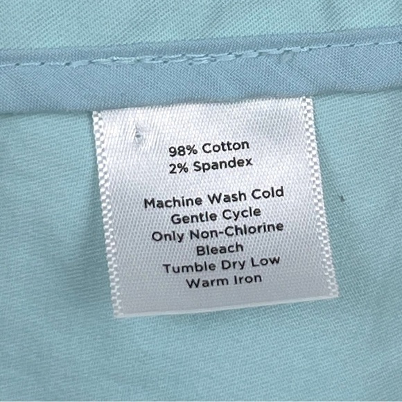 Talbots Petites blue button front cotton jacket, size 14W. - Picture 11 of 13